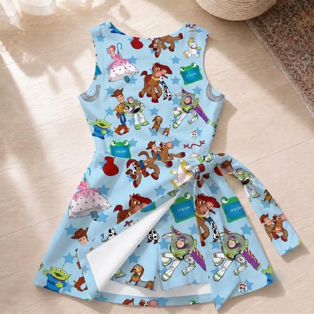 Disney Toy Story Tennis Dress Skirt, Disney Tennis Skirt, Disneyland Vacation Trip Outfit, Disney Pixar Tennis Dress, Toy Story Tennis Skirt