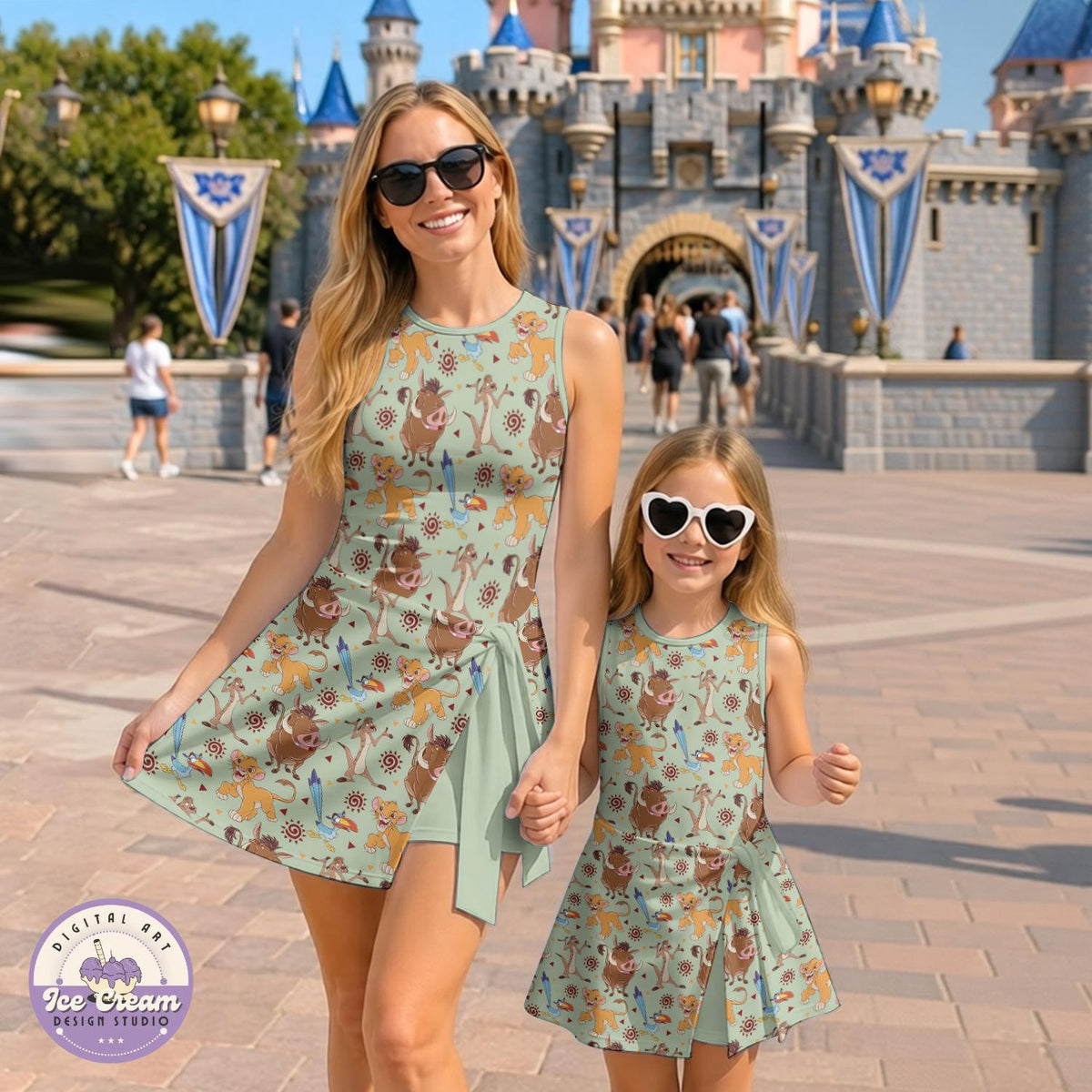 Disney The Lion King Tennis Dress, Simba Timon Pumba Safari Let's Get Wild Skort, WDW Animal Kingdom Vacation Trip Women's Skort Dress