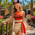 Halloween Moana Princess Dress Skirt, Moana Halloween Costume Cosplay, Moana Princess Dress for Women, Moana Princess Dress Skirt Outfits