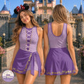 Disney Rapunzel Tangled Tennis Dress Skirt, Enchanted Sun Tower Lantern Princess Cosplay Dress, Mommy And Me Disney Vacation Trip Outfit