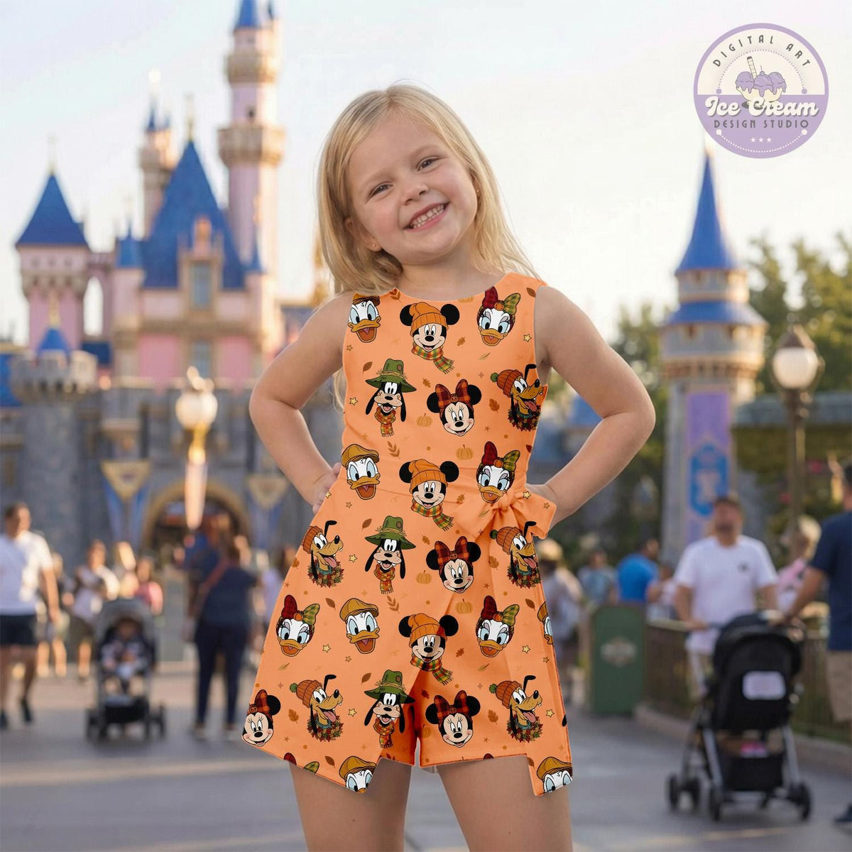 Coquette Bow Mickey And Friends Fall Vibes Tennis Dress, Tis The Season Coquette Halloween Skirt, WDW Disneyland Autumn Trip Mom Kid Outfit