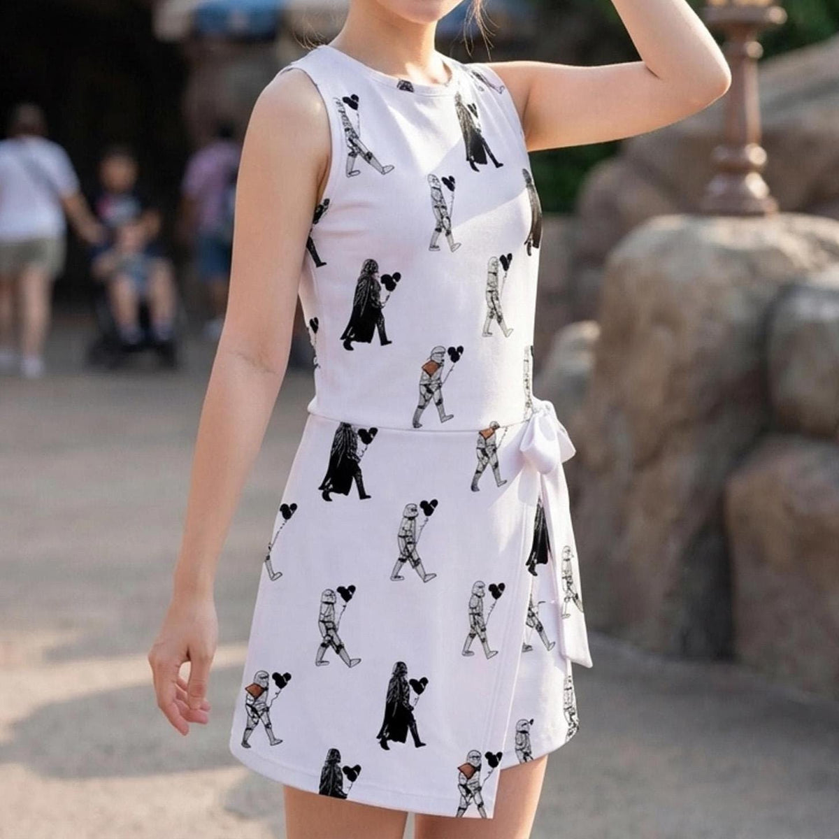 Star Wars Darth Vader Mickey Balloon Tennis Dress, Stormtrooper At Magical Kingdom Activewear, Galactic Empire Matching Skort