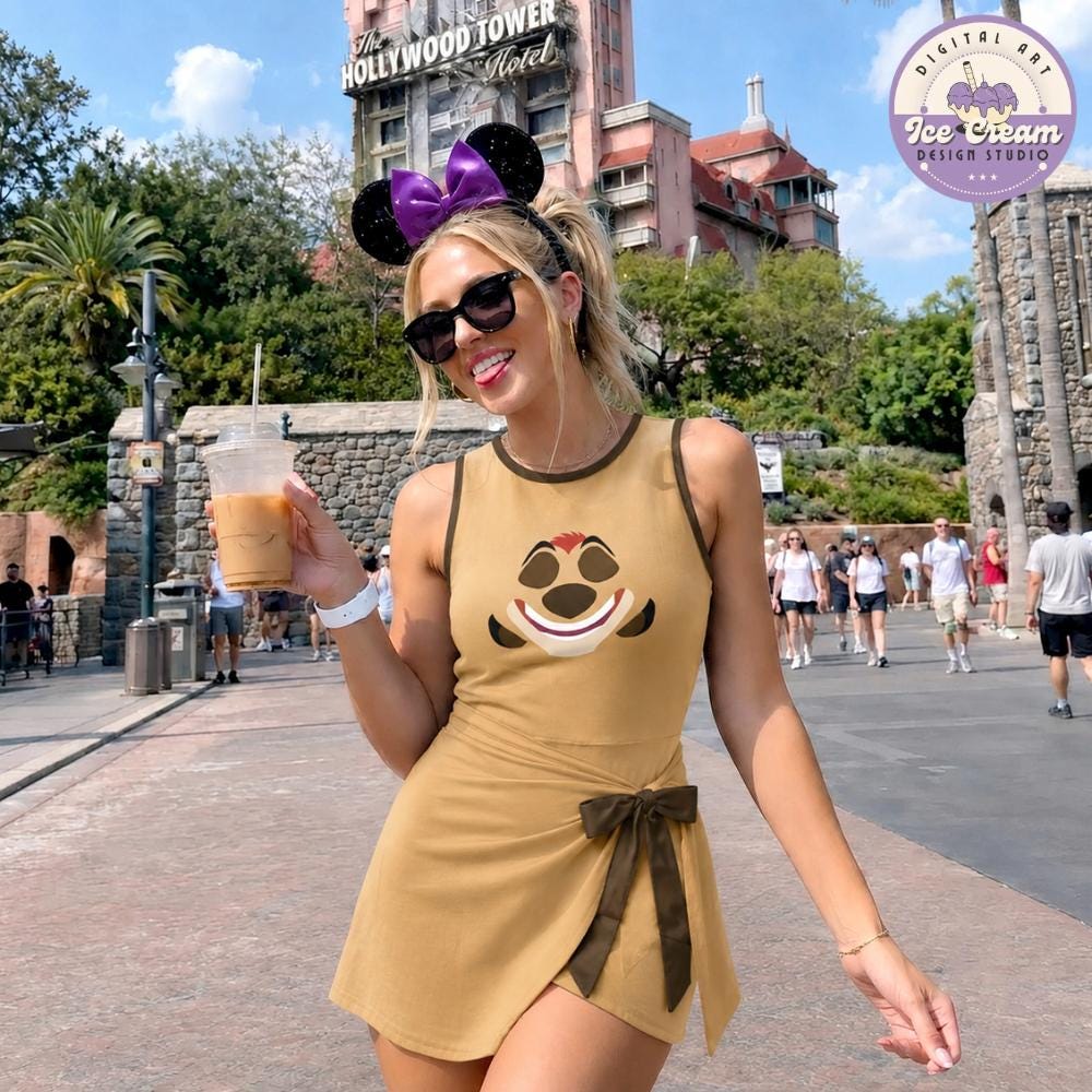Disney The Lion King Tennis Dress, Mufasa Simba Timon Pumbaa Animal Kingdom Hakuna Matata Girl Trip Hallooween Women Kid Costume Dress Skirt