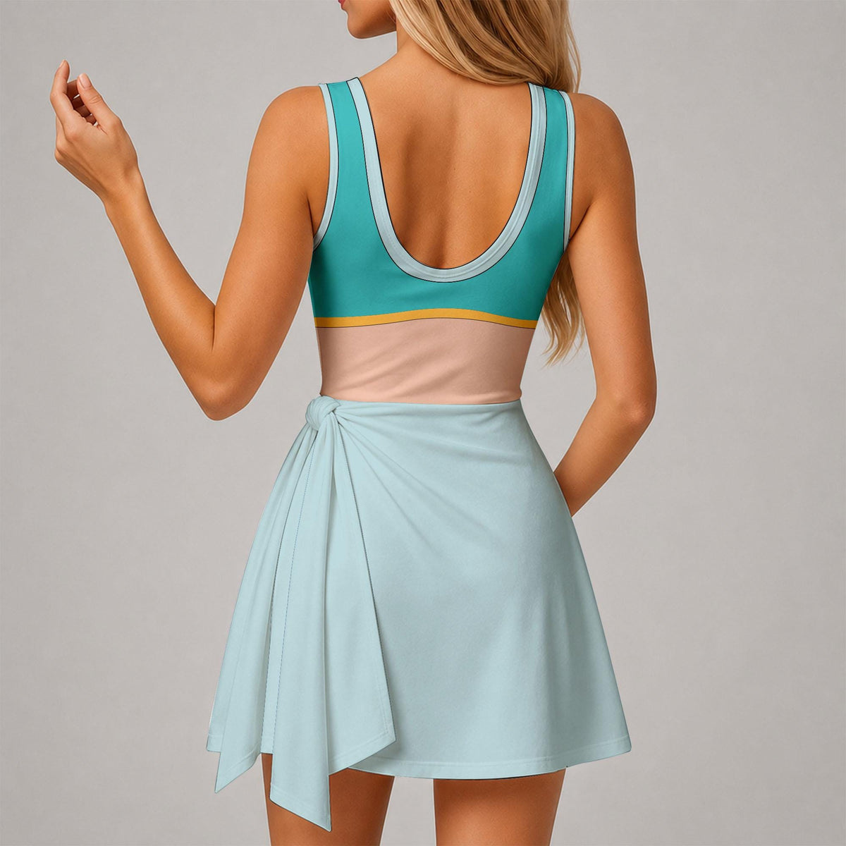 Inspired Jasmine Princess Tennis Dress, Jasmine Aladdin Athletic Skort Disneyland Pleated Skirt Theme Park Running Magic Kingdom Wear