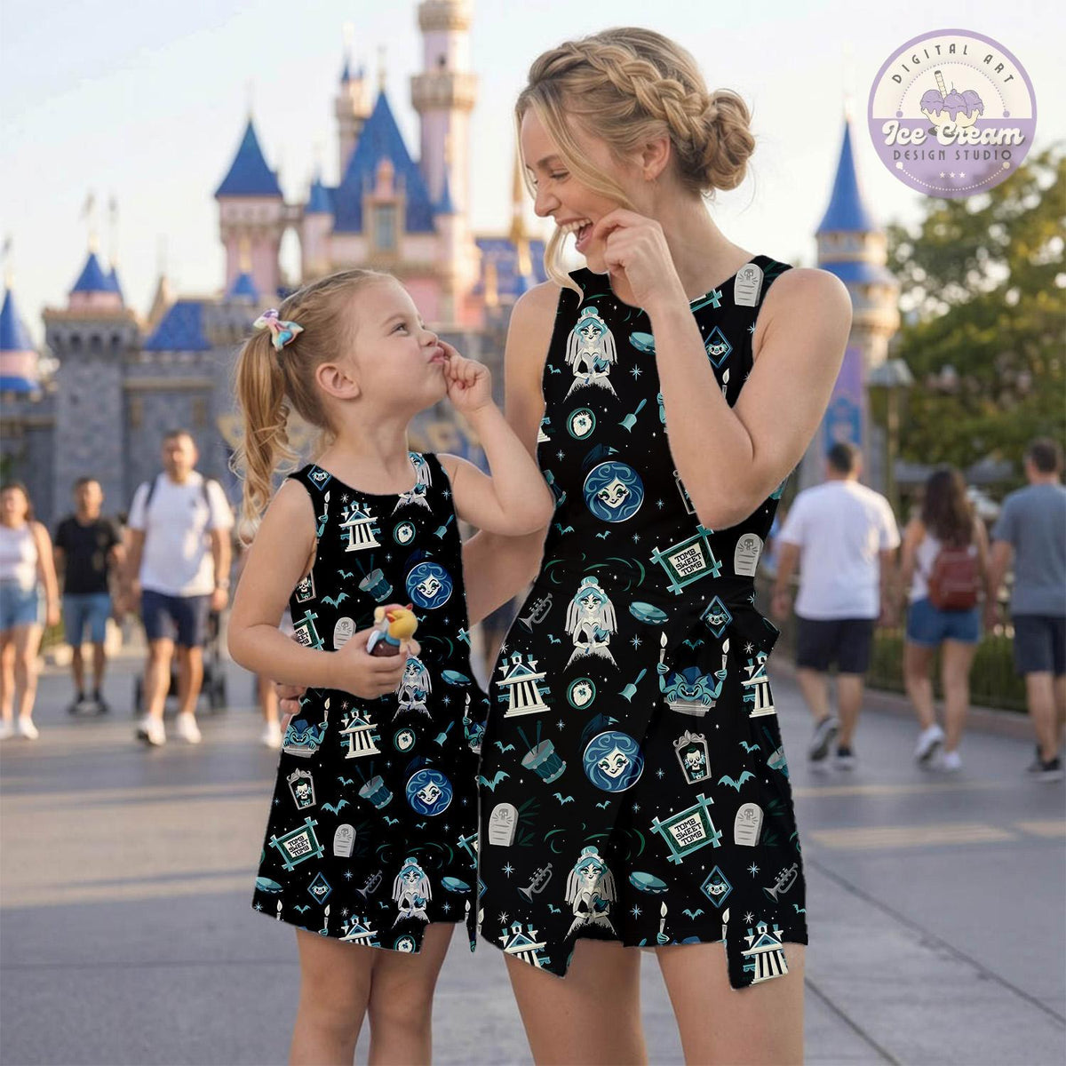 Disney Haunted Mansion Tennis Dress, Disneyland Spooky Outfits, Hitchhiking Ghosts Skort, Foolish Mortals Aloha, Disney Women's Dress