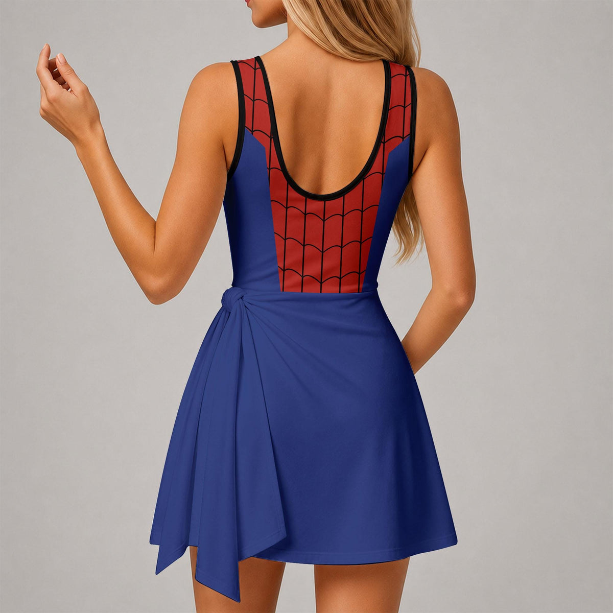 Inspired Spiderman Princess Tennis Dress, Disney Brand New Day Athletic Skort Disneyland Pleated Skirt Theme Park Running Magic Kingdom Wear