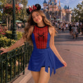 Inspired Spiderman Princess Tennis Dress, Disney Brand New Day Athletic Skort Disneyland Pleated Skirt Theme Park Running Magic Kingdom Wear