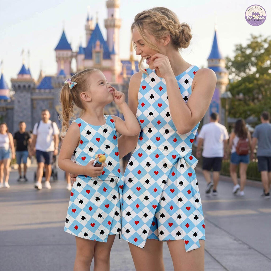 Queen of Hearts Playing Card Tennis Dress, Alice in Wonderland Skort, Disneyland WDW Trip Outfit, Disney Women's Dress, Gift for Her