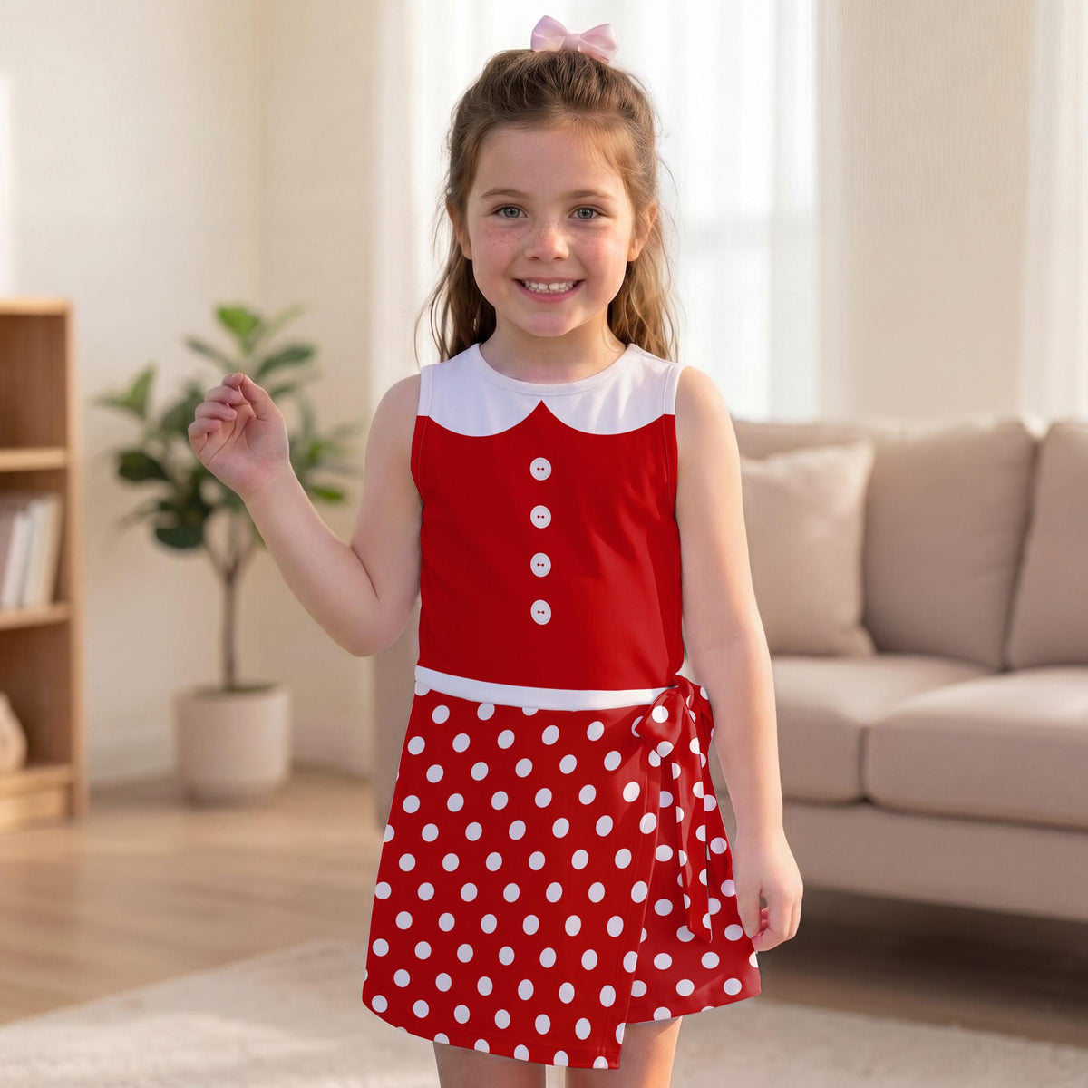 Halloween Minnie Mouse Costume Tennis Dress, Spooky Mickey Friends Cosplay Activewear, Trick or Treat Skirt For Magical Kingdom Trip