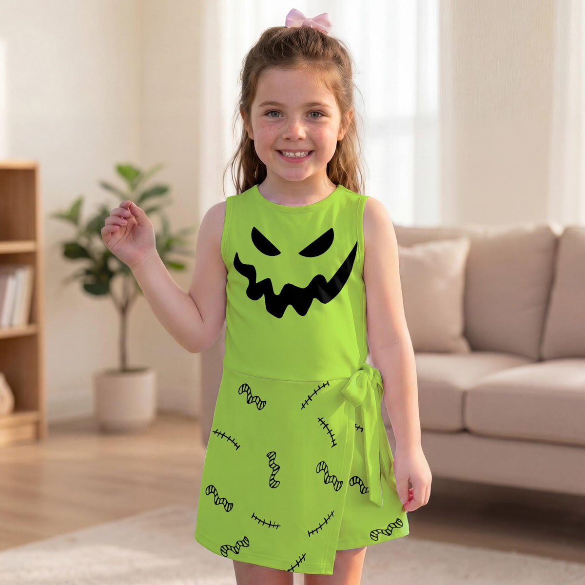 Halloween Oogie Boogie Costume Tennis Dress, Spooky Nightmare Before Christmas Cosplay Skirt, Oogie Boogie Fall Clothing