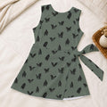 Halloween Bat Gothic Pattern Tennis Dress, Spooky Vintage Flying Bat Activewear