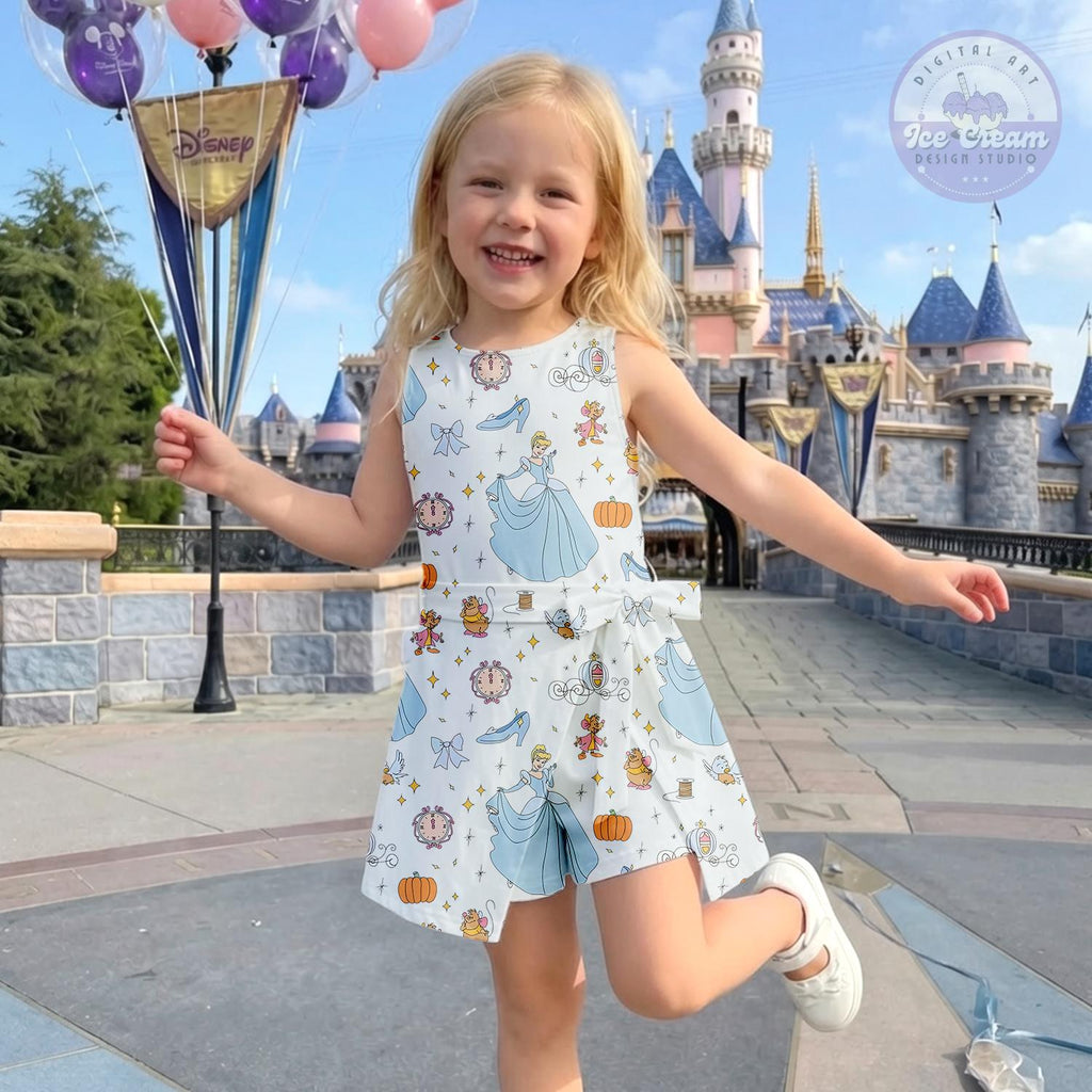 Girls Disney Cinderella Tennis Dress, Disney Princess Womens Kids Costume Skirt, WDW Disneyland Outfit Gift for her