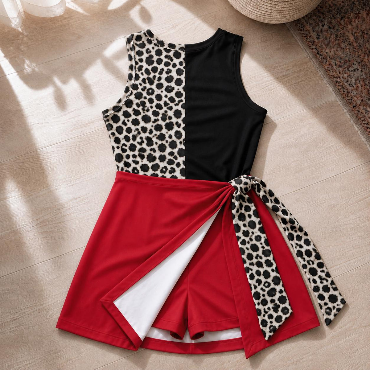 Disney Cruella de Vil Costume Tennis Dress Skirt, Dalmatians Dress, Halloween Party Dress, Dalmatian 101 Skirt, Disneyland Halloween Outfits