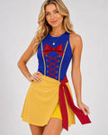 Halloween Snow White Costume Tennis Dress, Spooky Snow White Evil Queen Cosplay Skirt, Snow White Skort For Fall Season