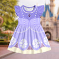 Purple Princess Ruffle Dress, Royal Princess Halloween Costume, Fairytale Costume Dress, Purple Party Outfit, Girls Trip Dress