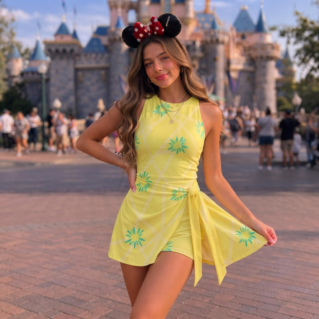 Halloween Costume Wrap Skort Dress, Cosplay Outfit, Inspired Dress, Halloween Party Dress Gift