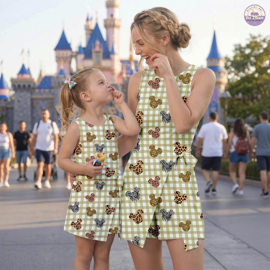 Disney Leopard Mickey Heads Animal Kingdom Tennis Dress, Disney Safari Let's Get Wild Skort, WDW Vacation Trip Women's Skort Dress