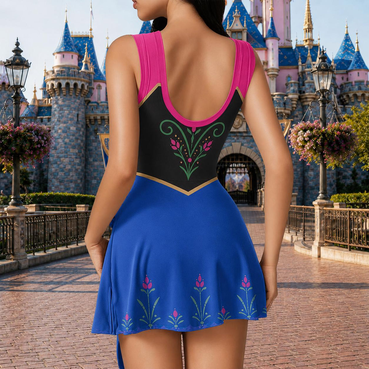 Anna Inspired Princess Dress, Disney Halloween Costume, Frozen Cosplay Dress, Mommy And Me Outfit, Toddler Dress, Family Disney Gift