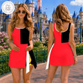 Queen Of Heart Costume Tennis Dress Skirt, Alice in Wonderland Inspired Dress, Halloween Party Dress