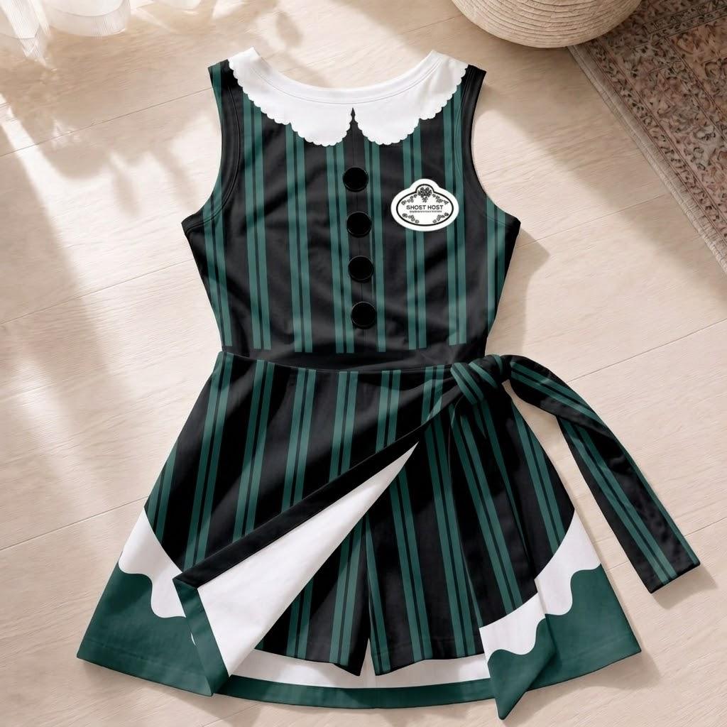 Haunted Mansion Ghost Host and Maid Costume Matching Family Outfit, Foolish Mortals Shirt, Hitchhiking Ghosts Dress, Disneyland Trip Outfit