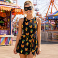 Mickey and Friends Pumpkin Tennis Skirt Dress, Disney Halloween Dress, Mickey's Not So Scary Costume, WDW Disneyland Halloween Trip 2026