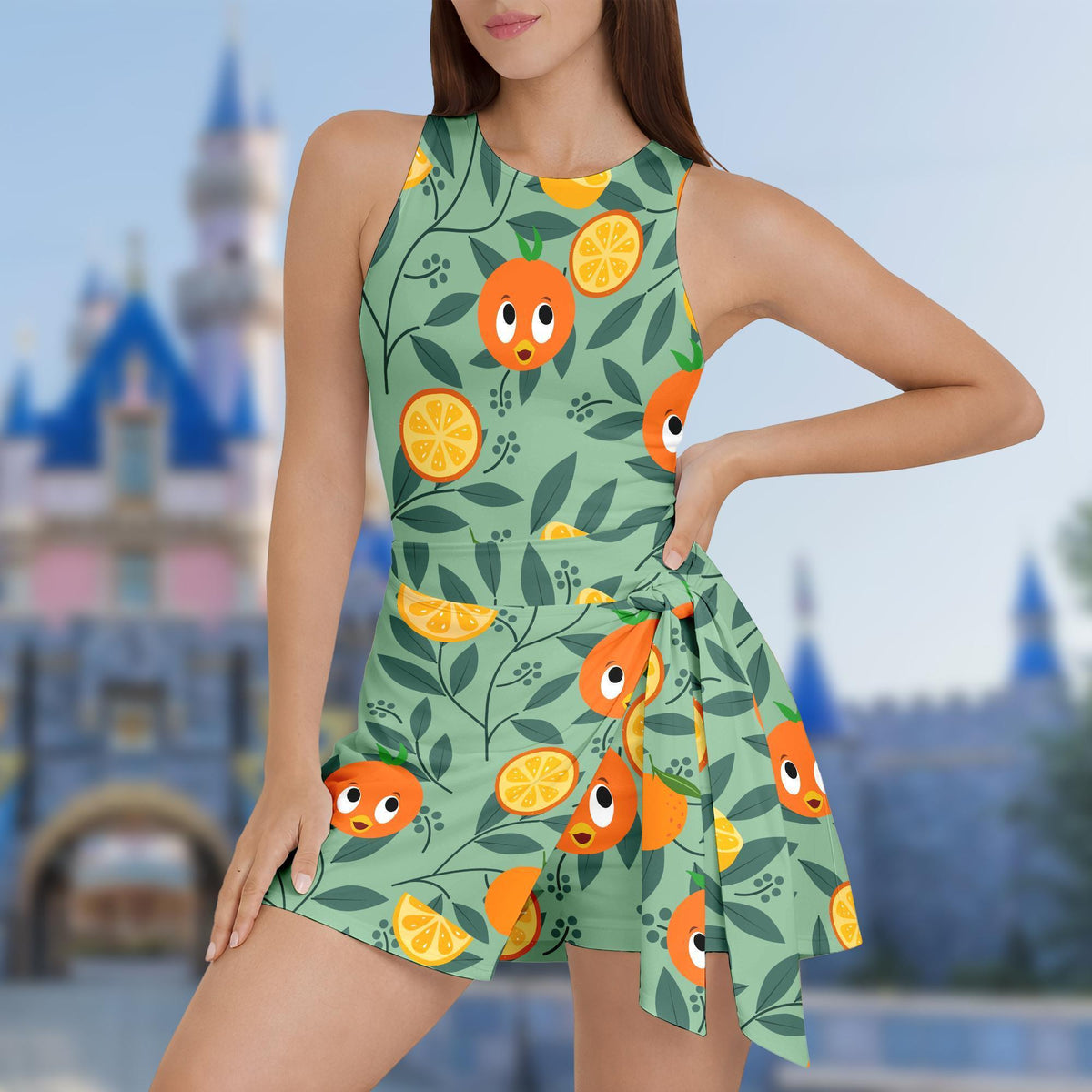 DN Orange Bird Tennis Dress Skirt, Orange Bird Dress Skirt, DN Epcot Tennis Dress Skirt, DN Tennis Skort, DNland Trip Dress