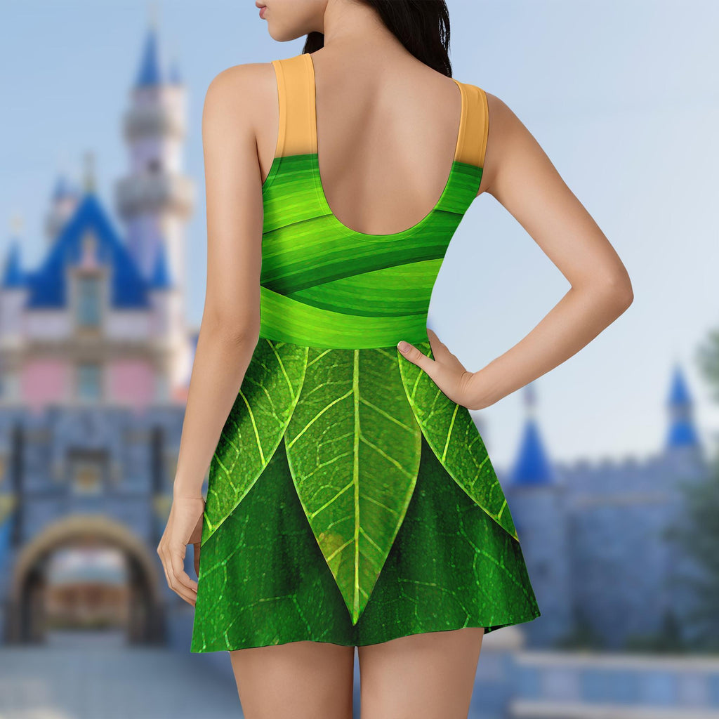 Tinker Bell Tennis Dress Skirt, Tinker Bell Halloween Costume Cosplay, Tinker Bell Princess Dress for Women, Tinkerbell Dress Skirt Outfits