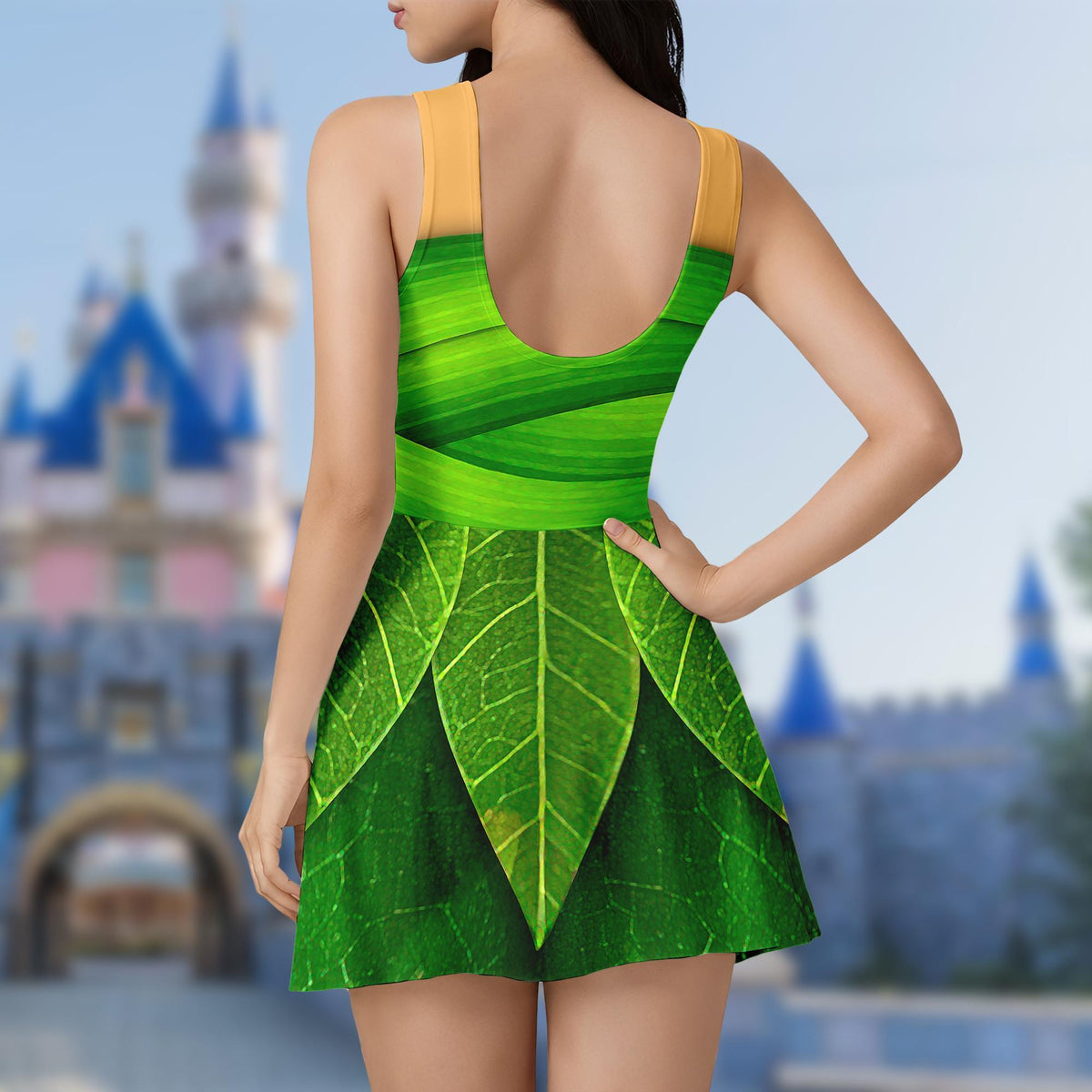Tinker Bell Tennis Dress Skirt, Tinker Bell Halloween Costume Cosplay, Tinker Bell Princess Dress for Women, Tinkerbell Dress Skirt Outfits
