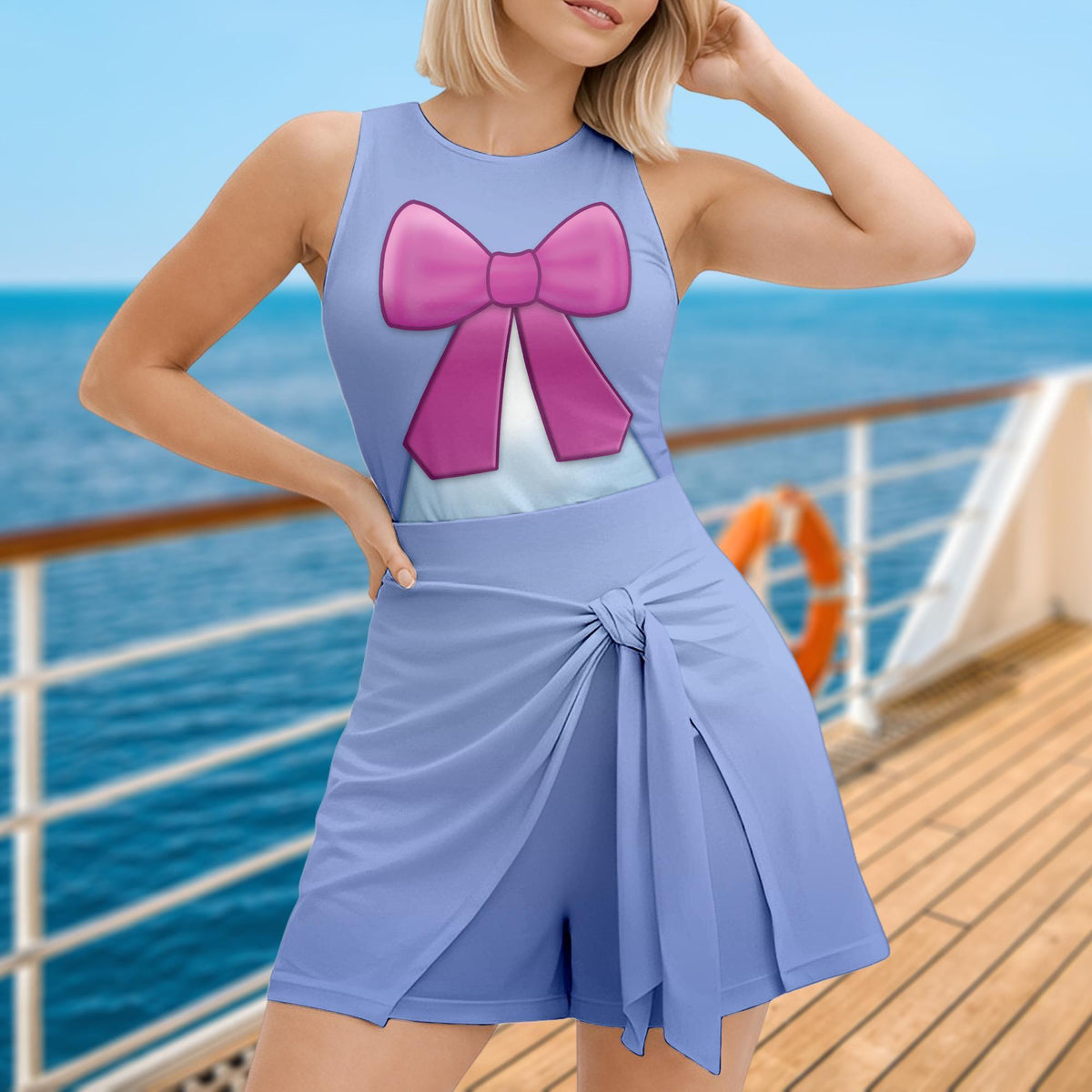 Fairy Godmother Dress Skirt, Cinderella Halloween Costume Cosplay, Fairy Godmother Dress for Women, WDW Cinderella Wrap Skort Dress Outfits