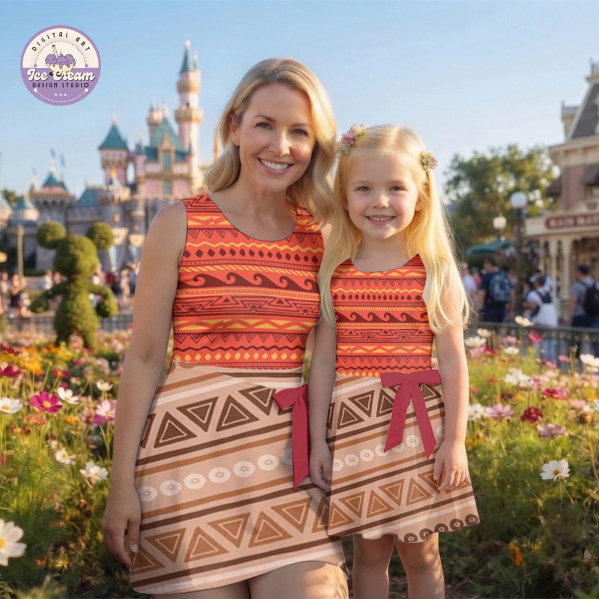 Moana Tennis Dress Skirt, Moana Halloween Costume Cosplay, Moana Princess Pattern Dress for Women, Moana Wrap Skort Dress, Girls Trip Dress