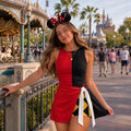 Halloween Queen Of Hearts Costume Wrap Skort Dress, Villain Cosplay Outfit, Alice in Wonderland Inspired Dress, Party Dress Witch Gif