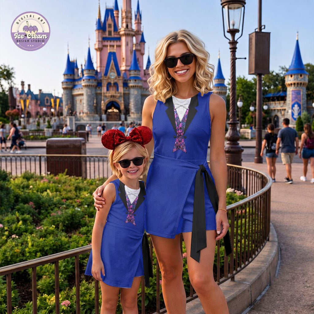 Dreamfinder Imagination Journey Wrap Skort Dress, Journey Imagination 3D Dress, Epcot Park Halloween Outfit Group Tee, WDW Costume Dress