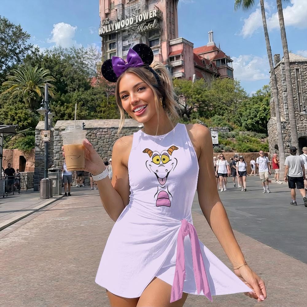 Disney Figment Dress Skirt, One Little Spark Dress, Women Halloween Dress, Disney Epcot Trip skirt, Halloween Party Outfit, Gift for Her