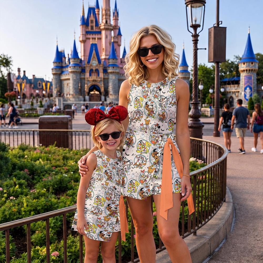 Mickey and Friends Halloween On The High Seas Tennis Dress, Disney Halloween Cruise Costume Dress Skirt, Spooky Cruise Matching Girls Skirt