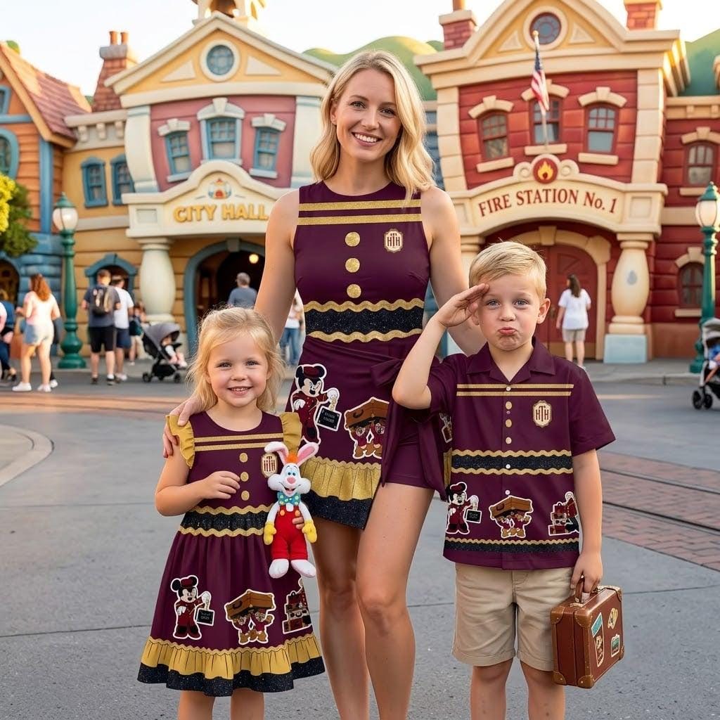 Bellhop Costume Matching Shirt, Tower of Terror Women Dress, Cast Member Cosplay Button Shirt, Tower Hotel Shirt, Gift For Women