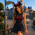 Halloween Miles Morales Tennis Dress Skirt, Spin Spidey Superhero Dress, Superhero Costume Outfit, Halloween Party 2026 Girls' Trip Dress