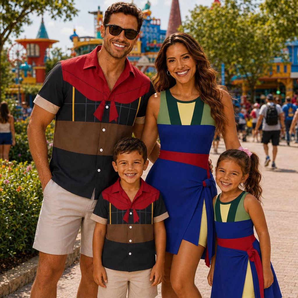 Disney Mulan Family Costume, Couple Halloween Costume, Mommy And Me Dress, Disneyland Hawaiian Shirt, Toddler Dress, Matching Outfit