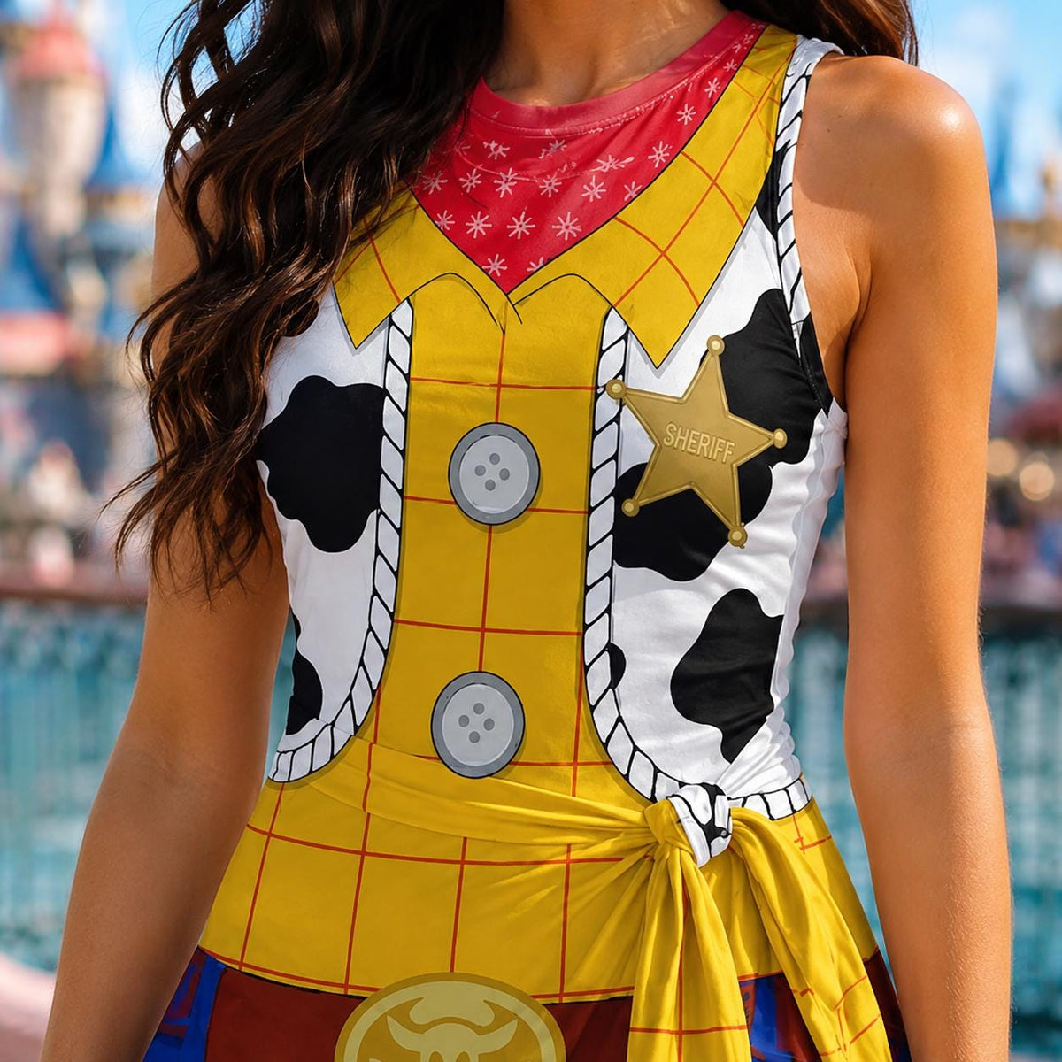 Disney Toy Story Costume Matching Tennis Dress, Woody Buzz Lightyear Jessie Tennis Dress, Toy Story Cosplay Dress, Disneyland Trip Outfit