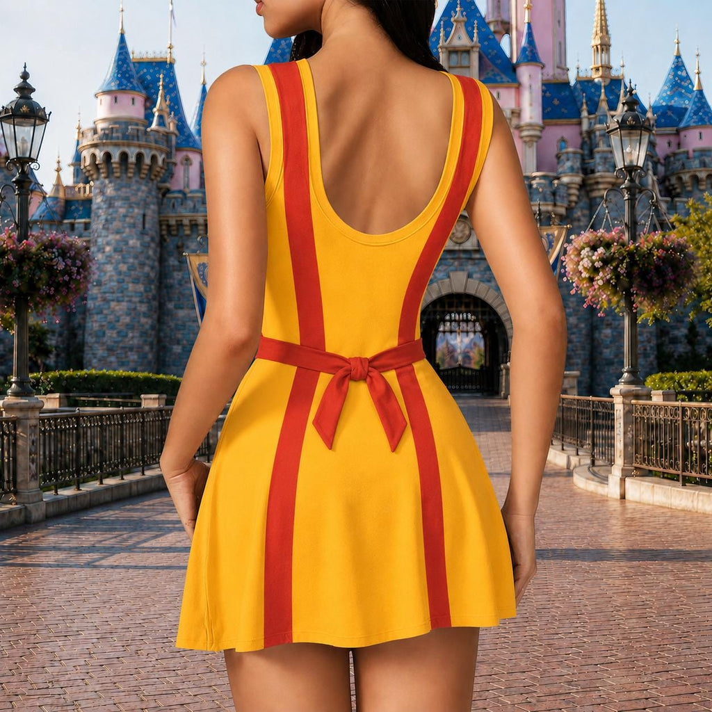 2 Broke Girls Inspired Waitress Dress, Max And Caroline Costume, Bestie Halloween Costume, Matching Women Cosplay Dress, Halloween Gift