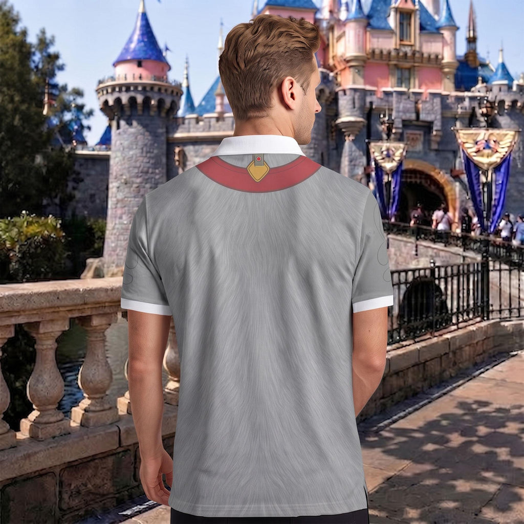 Lady and the Tramp Matching Couple Outfit, Puppy Love Cosplay Polo Shirt and Wrap Skort Dress, Theme Park Vacation Gift