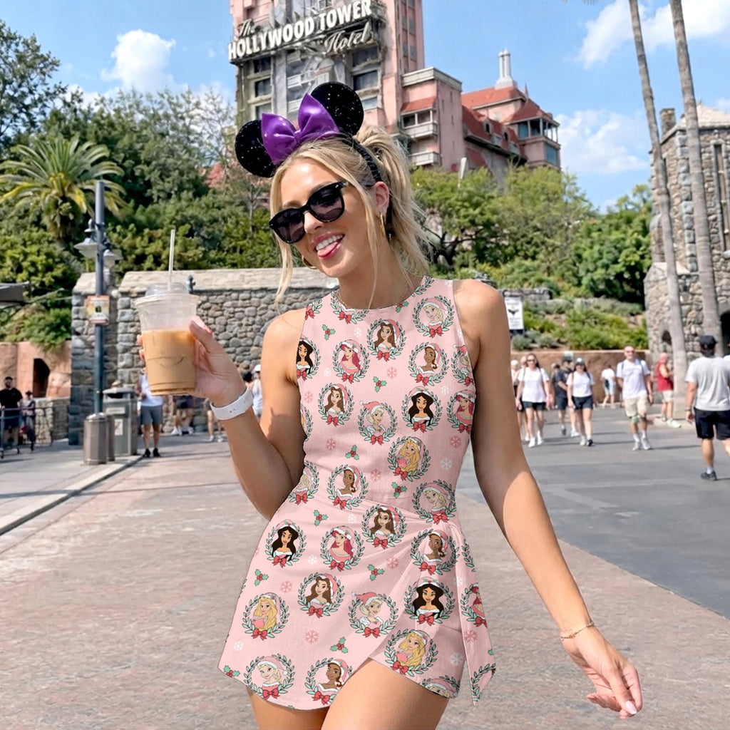 Disney Princess Christmas Tennis Dress, Mickey's Very Merry Christmas Party Skirt, Disney Christmas Women Dress, Xmas Disney Trip Skirt