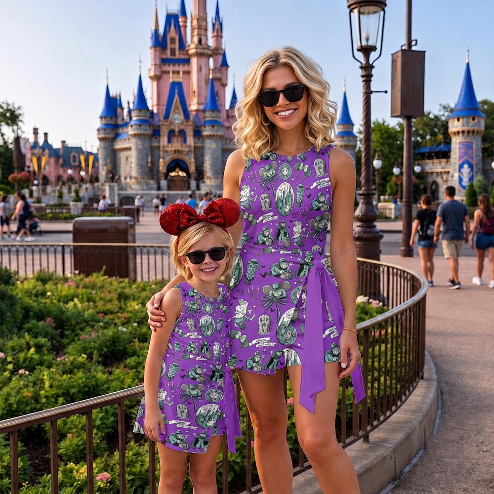 Coquette Bow The Haunted Mansion Tennis Dress Skirt, Madam Leota Hitchhiking Ghosts Dress, Disney Spooky Season Skirt, Not So Scary Skort