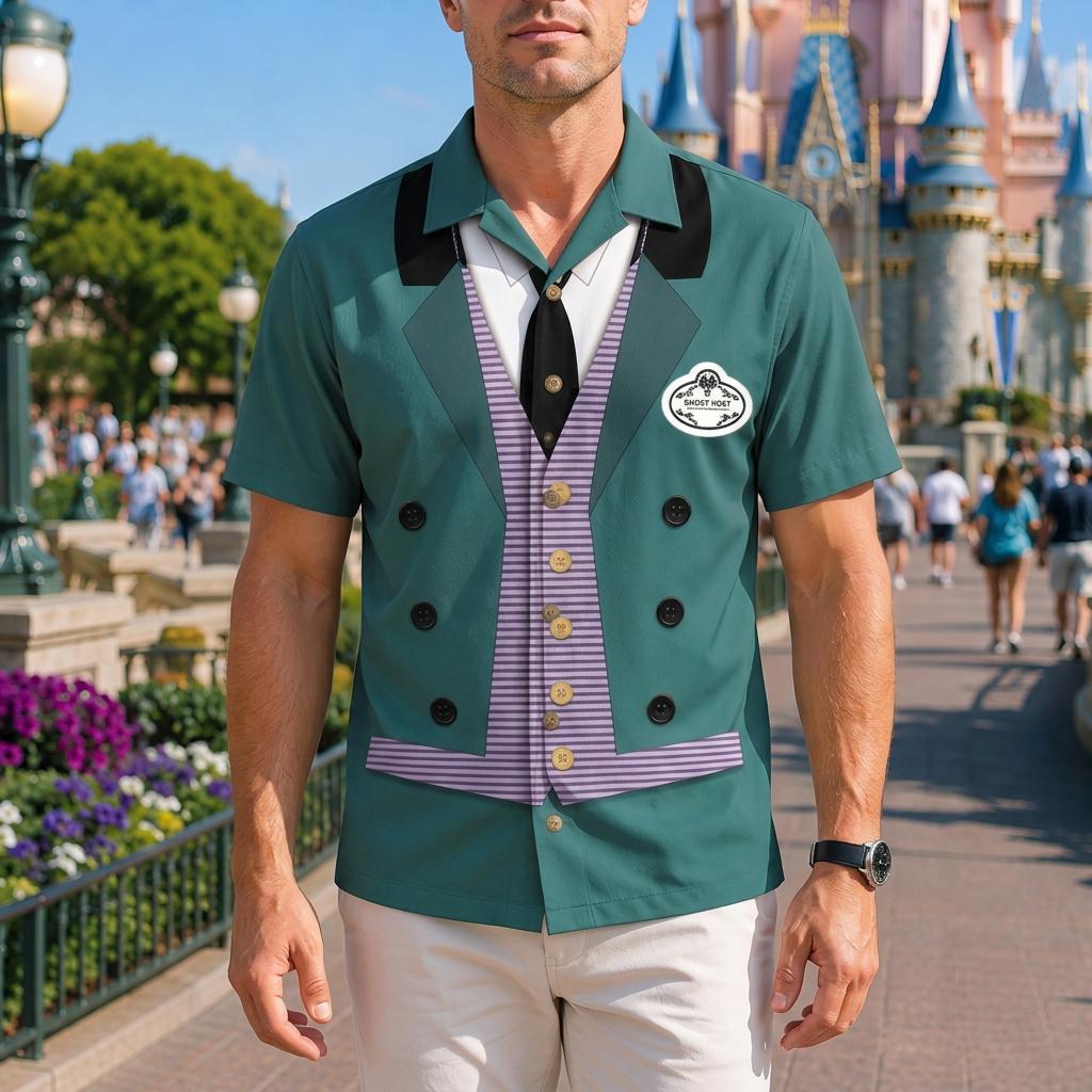 Haunted Mansion Ghost Host and Maid Costume Matching Family Outfit, Foolish Mortals Shirt, Hitchhiking Ghosts Dress, Disneyland Trip Outfit