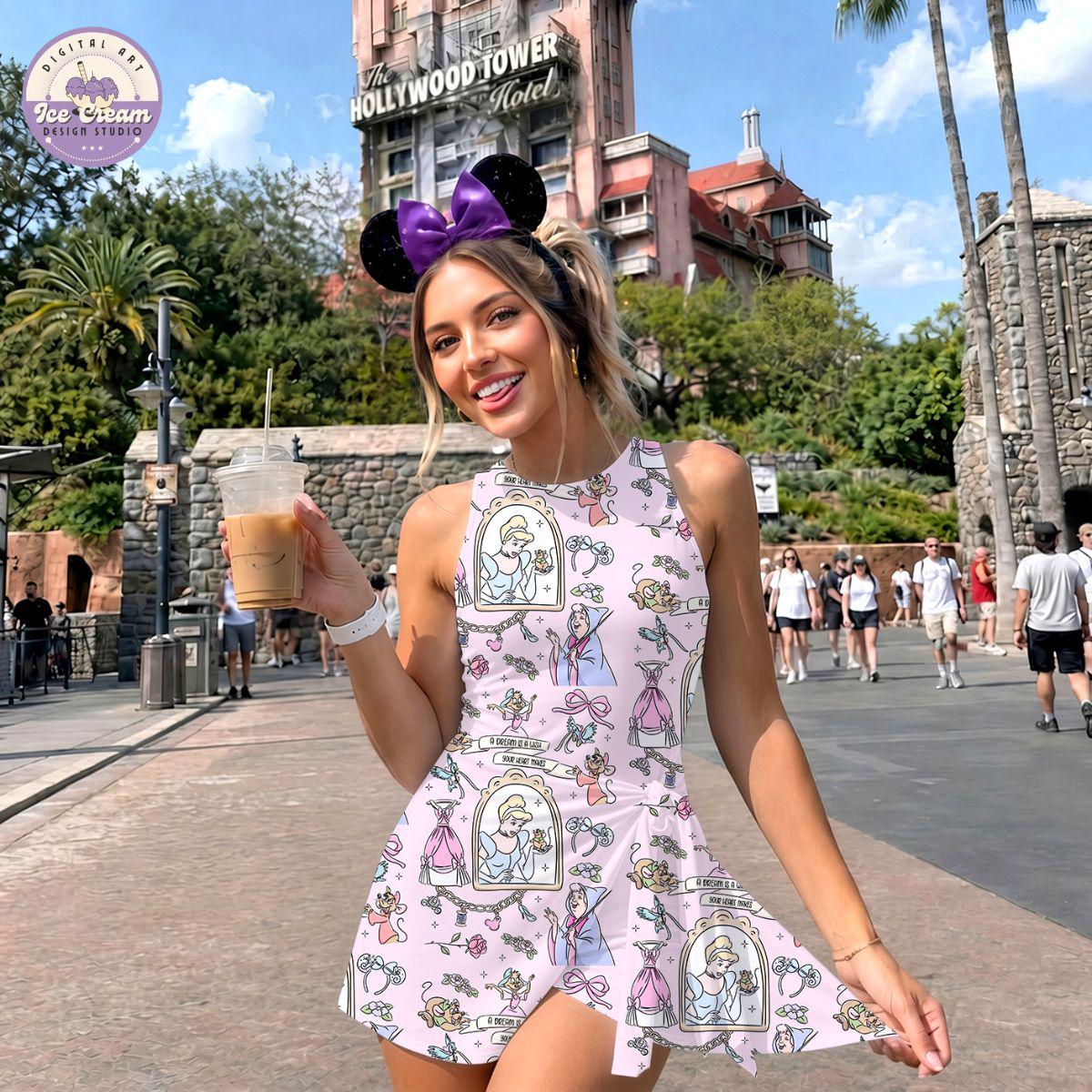 Disney Halloween Princess Skort Dress, Cinderella Princess Womens Kids Costume Dress Skirt, WDW Disneyland Group Party Dress Gift for her