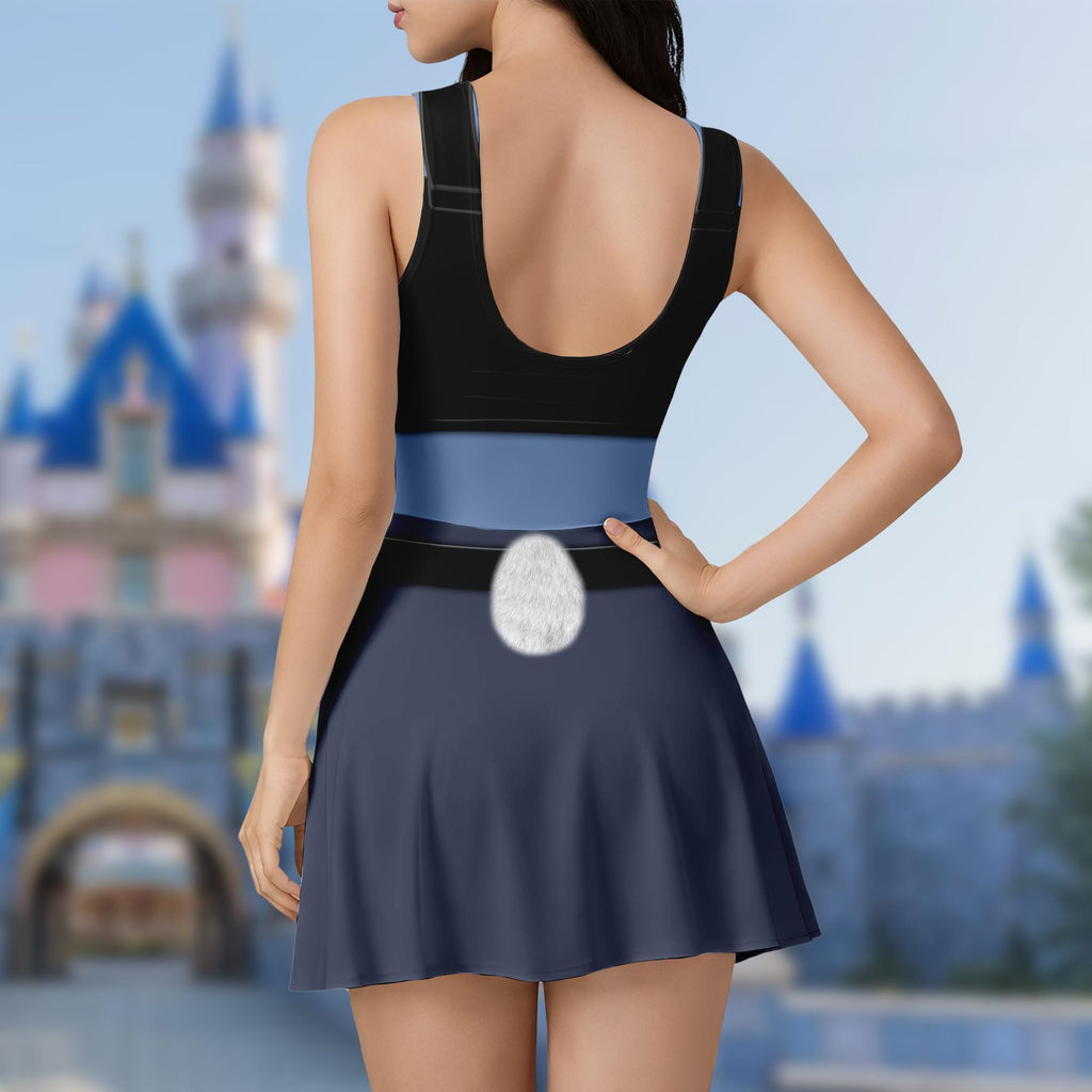 Zootopia Dress Skirt, Zootopia Halloween Costume Cosplay, Zootopia Dress for Women, Zootopia Dress Outfits, Magic Kingdom Wrap Skort Dress