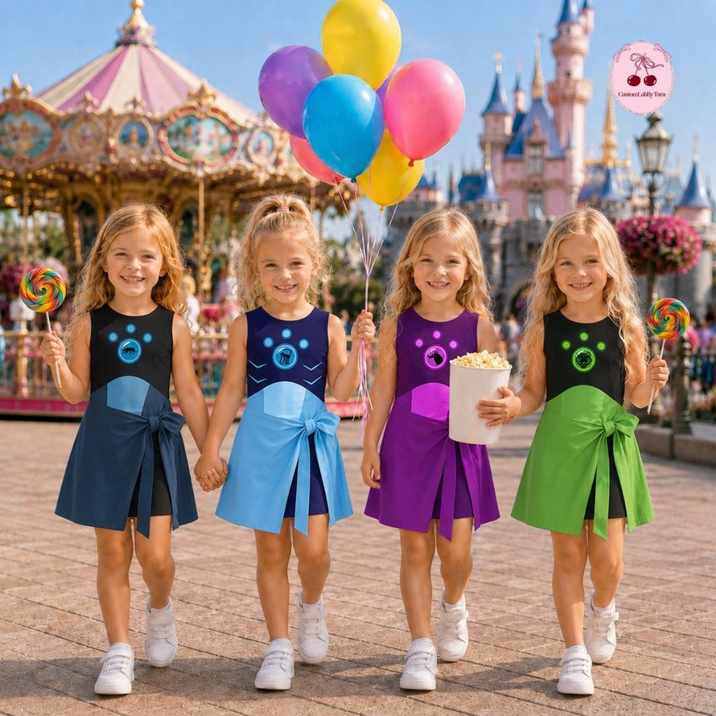 Wild Kratts Tennis Dress, Chris Martin Kratt Aviva Corcovado Koki Skirt Activewear Set, Wild Kratts Mom Daughter Matching Birthday Girl Gift