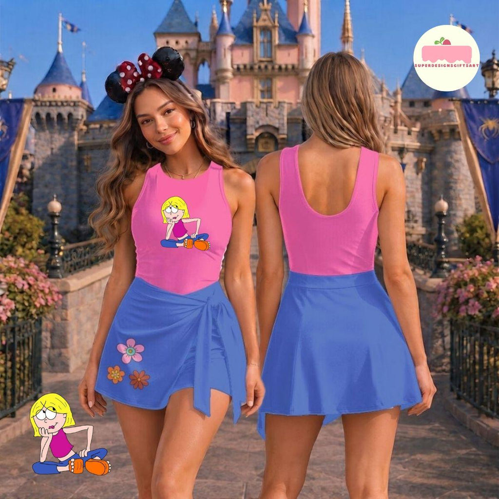 Lizzie McGuire Costume Tennis Dress Skirt, Lizzie Halloween Costume, Lizzie Cosplay Outfit, Disney Gift, Lizzie McGuire Cosplay Dress