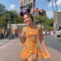 Retro Winnie The Pooh Fall Vibes Tennis Dress, Pooh and Friends Fall Season Skirt, Pooh Pumpkin Dress, Disney Aumtun Pumpkin Wrap Dress