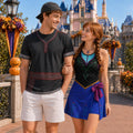 Anna and Kristoff Matching Couple Outfit, Frozen Costume Wrap Skort Dress and 3D Shirt, Matching Halloween Costume, Cosplay Outfit