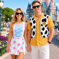 Disney Toy Story Costume Matching Family Outfit, Woody Button Shirt, Bo Beep Tennis Dress, Toy Story Pixar Cosplay, Halloween Party Outfit